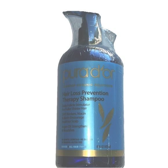 PURA D'OR Dor Hair Loss Prevention Therapy Shampoo Original Blue Label 16 fl oz - Picture 1 of 5